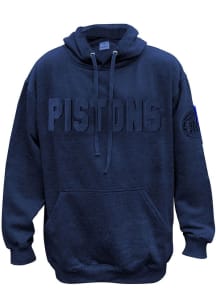 Detroit Pistons Mens Blue Embossed Big and Tall Hooded Sweatshirt