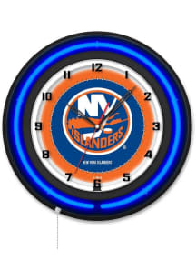 New York Islanders 19in Neon Wall Clock
