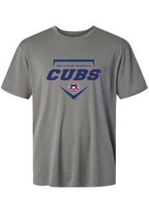 Summit Sportswear South Bend Cubs Youth Graphite Homeplate Short Sleeve T-Shirt