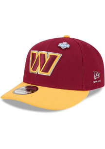 New Era Washington Commanders Burgundy 2026 NFL Draft 9FIFTY Mens Snapback Hat