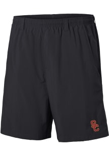 Columbia USC Trojans Mens Black Heat Seal Backcast Shorts