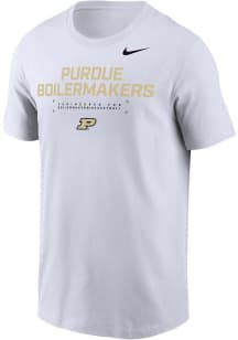 Nike Purdue Boilermakers White Team Short Sleeve T Shirt