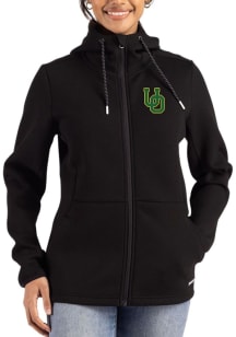 Cutter and Buck Oregon Ducks Womens Black Epic Comfort Full Zip Light Weight Jacket