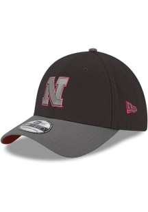 New Era Nebraska Cornhuskers Mens Black Black Graphite Color Pop GCP 39THIRTY Flex Hat