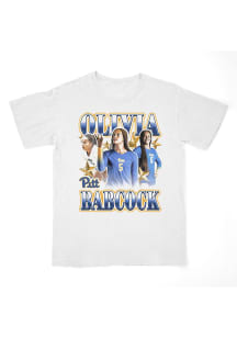Olivia Babcock Pitt Panthers White Volleyball Retro 90s Short Sleeve Fashion Player T Shirt
