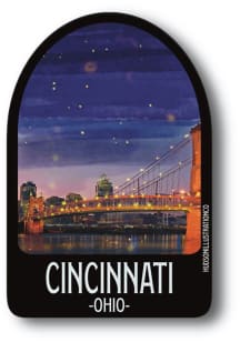 Cincinnati City Stickers - Black