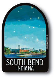 South Bend City Stickers - Black