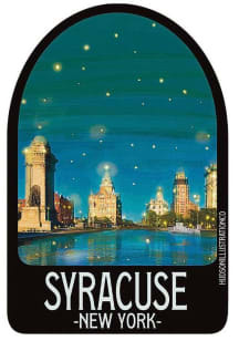 Syracuse Skyline Stickers - Black