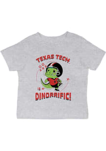 Vive La Fete Texas Tech Red Raiders Infant Dino-Riffic Short Sleeve T-Shirt Grey