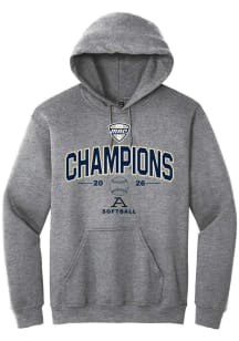 Summit Sportswear Akron Zips Mens Graphite MAC Softball Tournament Champions 2026 Long Sleeve Hood..