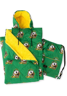 Oregon Ducks Everywhere Raschel Throw Blanket - Green