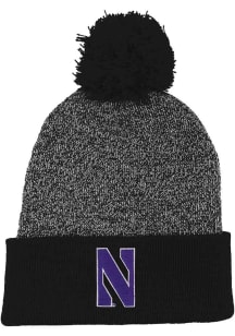 LogoFit Northwestern Wildcats Black Rooney Mens Knit Hat