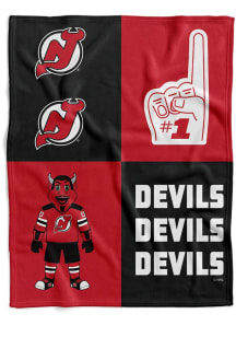 New Jersey Devils Domino Swaddle Baby Blanket