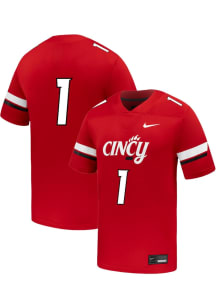 Nike Cincinnati Bearcats Red NIL Name And Number Football Jersey
