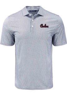 Cutter and Buck South Carolina Gamecocks Mens Black Diamond Dot Short Sleeve Polo