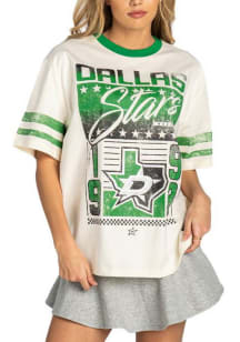 Dallas Stars Womens White Vintage Short Sleeve T-Shirt