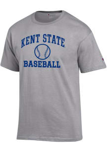 Champion Kent State Golden Flashes Grey Baseball Icon Jersey Short Sleeve T Shirt