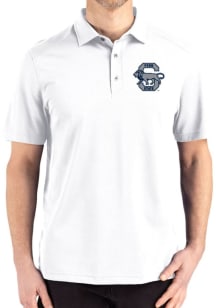 Cutter and Buck Penn State Nittany Lions White Vault Advantage Refresh Pique Big and Tall Polo