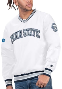Starter Penn State Nittany Lions Mens White Big Ten Arched School Name Pullover Jackets