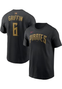 Konnor Griffin Pittsburgh Pirates Black City Connect 2.0 Short Sleeve Player T Shirt