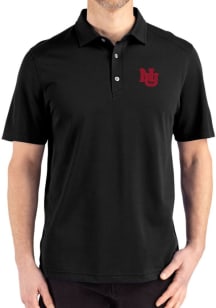 Cutter and Buck Nebraska Cornhuskers Black Vault Advantage Refresh Pique Big and Tall Polo
