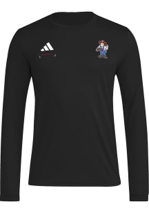 Adidas Nebraska Cornhuskers Black Locker Football Icon Long Sleeve T-Shirt