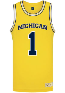 Michigan Wolverines Yellow NIL Name And Number Jersey
