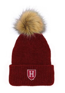 LogoFit Harvard Crimson Crimson Belgian Womens Knit Hat