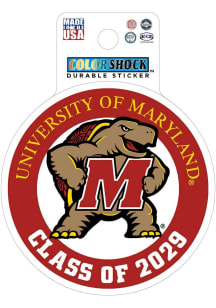 Maryland Terrapins 3" Class of 2029 Stickers - Red