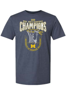Summit Sportswear Michigan Wolverines Navy Blue 2026 Men's Basketball National Champions Net Short..