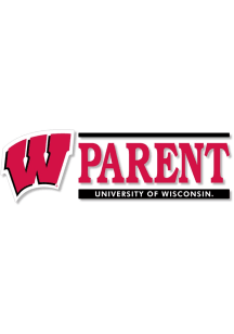 Wisconsin Badgers 6x2 Parent Auto Decal - Red