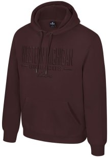Colosseum Western Michigan Broncos Mens Brown Mikey Tonal Long Sleeve Hoodie