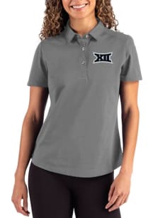 Cutter and Buck Big 12 Womens Graphite Advantage Short Sleeve Polo Shirt