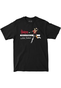 Andi Jackson Nebraska Cornhuskers Youth Black Illustrated Tee Fashion Player Tee