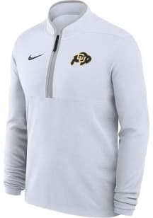 Nike Colorado Buffaloes Mens White Victory Long Sleeve Qtr Zip Pullover