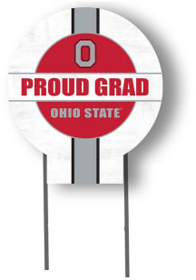Ohio State Buckeyes KH Sports Fan Grad graduation graphic Yard Sign - White