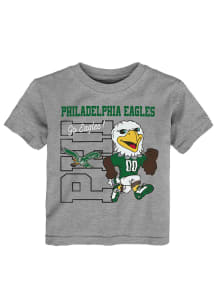 Philadelphia Eagles Toddler Grey Retro Got Spirit Short Sleeve T-Shirt
