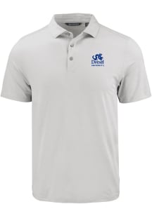 Cutter and Buck Drexel Dragons Mens Ash Coastline Academic Short Sleeve Polo