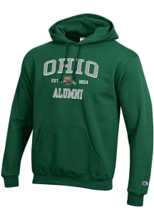 Champion Ohio Bobcats Mens Green Est Date Alumni Powerblend Long Sleeve Hoodie