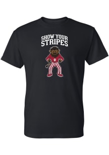 Indiana Hoosiers Black Mascot Spirit Mark Short Sleeve T Shirt