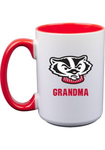 Wisconsin Badgers Grandma 15oz Ceramic Mug - White