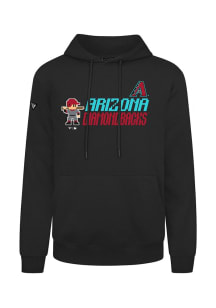 Levelwear Arizona Diamondbacks Mens Black Podium 8-Bit Baseball Long Sleeve Hoodie