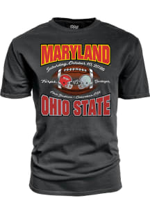 Blue 84 Ohio State Buckeyes Black Homecoming Football vs Maryland Terrapins Short Sleeve T Shirt