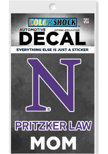 Northwestern Wildcats Law School Mom Auto Decal - Purple