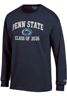 Champion Penn State Nittany Lions Navy Blue Font Class of 2026 Jersey Long Sleeve T Shirt