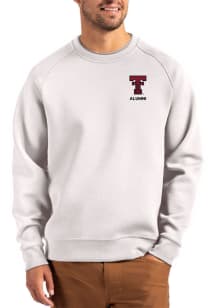 Cutter and Buck Texas Tech Red Raiders Mens Ash Roam Long Sleeve Crew Sweatshirt
