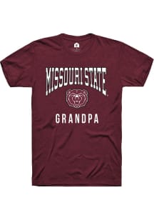 Rally Missouri State Bears Maroon Grandpa Short Sleeve T Shirt