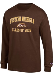 Champion Western Michigan Broncos Brown Class of 2026 Jersey Long Sleeve T Shirt