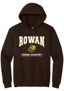 Summit Sportswear Rowan University Mens Brown Cross Country Long Sleeve Hoodie