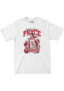 Pryce Sandfort Nebraska Cornhuskers White Name Your Pryce NIL Caricature Tee Short Sleeve Fashion..